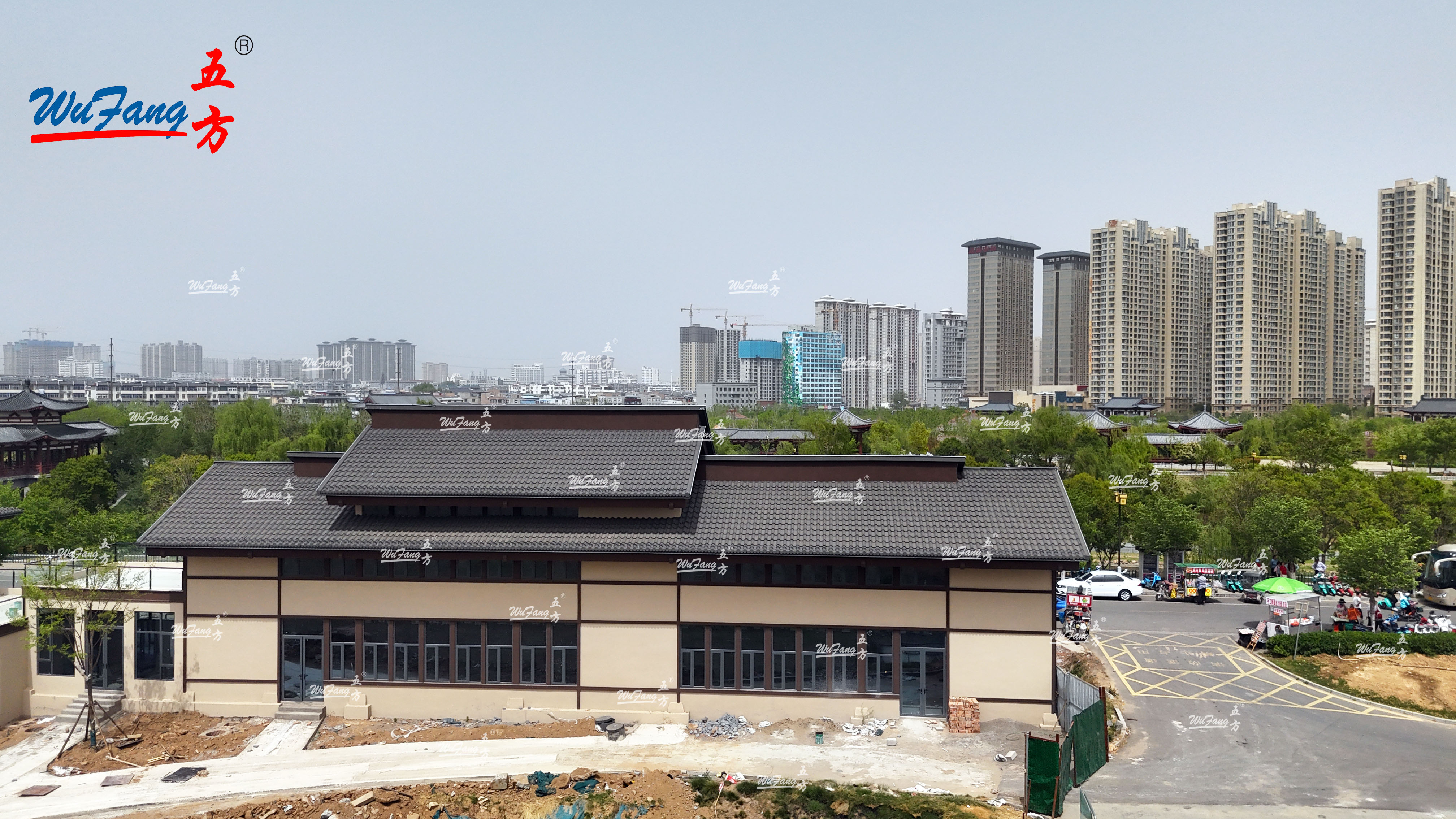 洛陽(yáng)大運(yùn)河博物館彩石金屬瓦的應(yīng)用